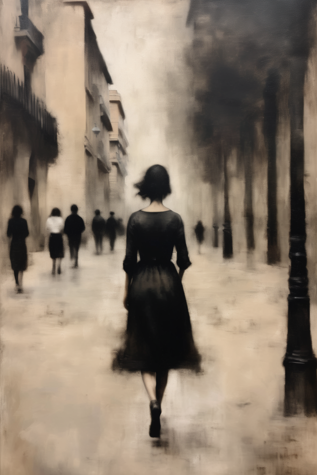 00409-781529360-_lora_Ando Fuchs Style_1_Ando Fuchs Style - an oil painting in the style of Bartolomé Esteban Murillo depicting a woman in black.png